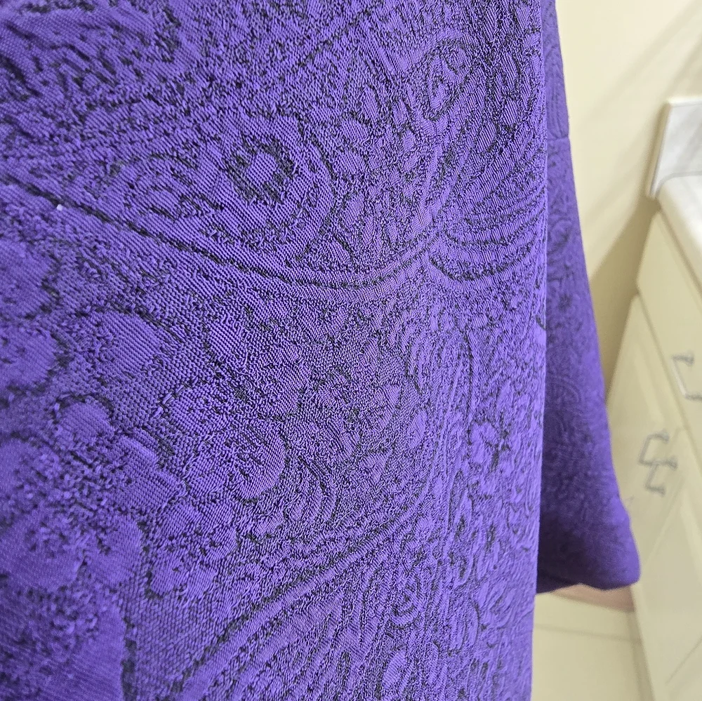 Purple Women's Dress with Jacket - Picture 12 of 14